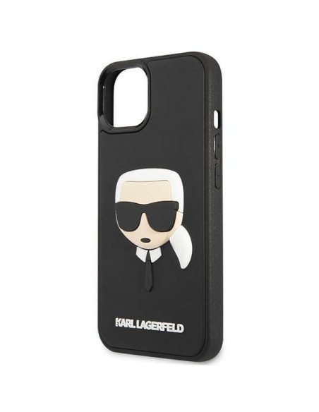Karl Lagerfeld 3D Rubber Karl& 39 s Head dėklas iPhone 14 Plus - juodas Karl Lagerfeld 3D Rubber Karl& 39 s Head dėklas iPhone 14 Plus - juodas