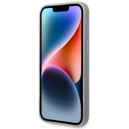 Karl Lagerfeld Monogram Vaivorykštis dėklas iPhone 14 Plus - sidabrinis