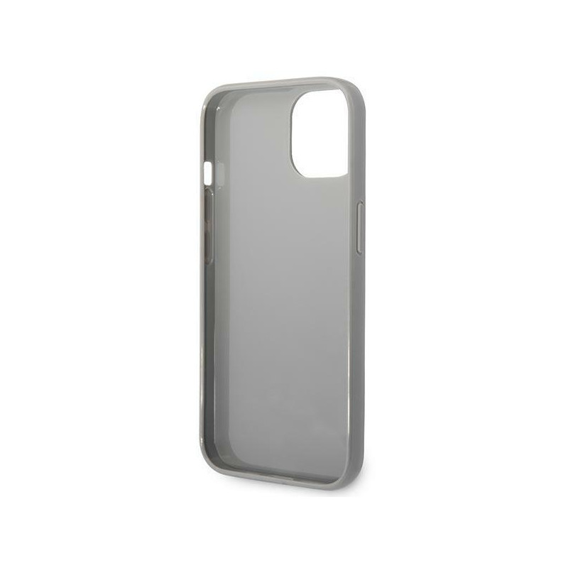 Karl Lagerfeld Monogram Vaivorykštis dėklas iPhone 14 Plus - sidabrinis