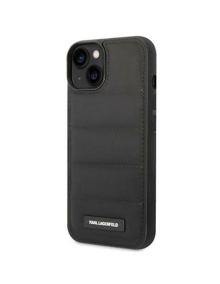 Karl Lagerfeld Puffy Elongated Logo dėklas, skirtas iPhone 14 Plus - juodas Karl Lagerfeld Puffy Elongated Logo dėklas, skirtas iPhone 14 Plus - juodas