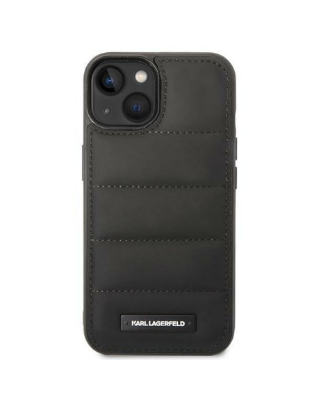 Karl Lagerfeld Puffy Elongated Logo dėklas, skirtas iPhone 14 Plus - juodas Karl Lagerfeld Puffy Elongated Logo dėklas, skirtas iPhone 14 Plus - juodas