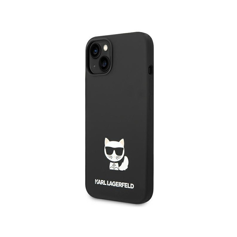 Karl Lagerfeld Silicone Choupette Body dėklas iPhone 14 Plus - juodas