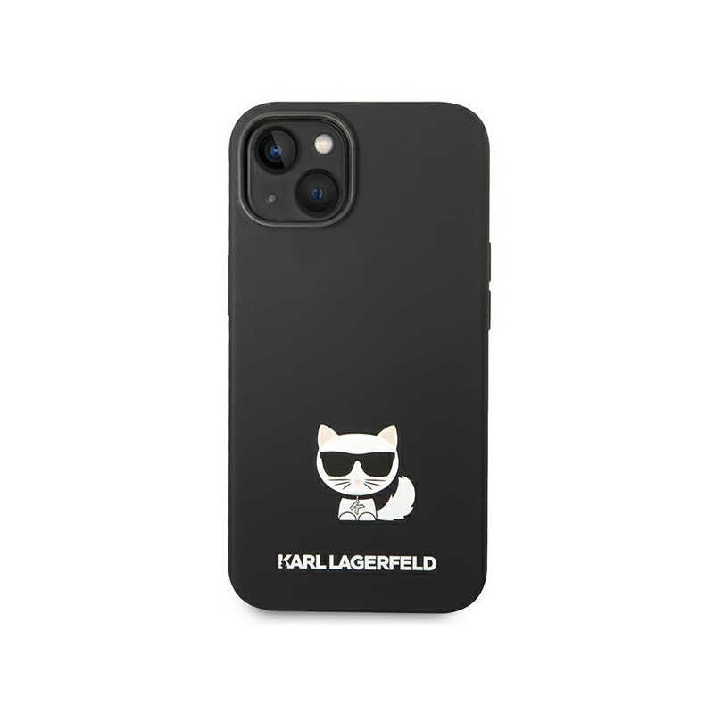 Karl Lagerfeld Silicone Choupette Body dėklas iPhone 14 Plus - juodas