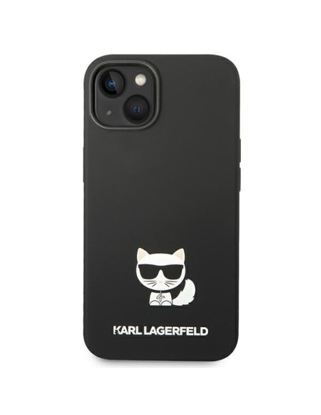Karl Lagerfeld Silicone Choupette Body dėklas iPhone 14 Plus - juodas Karl Lagerfeld Silicone Choupette Body dėklas iPhone 14 Plus - juodas