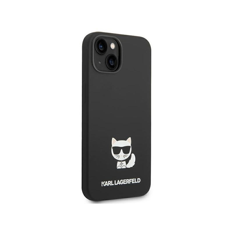 Karl Lagerfeld Silicone Choupette Body dėklas iPhone 14 Plus - juodas
