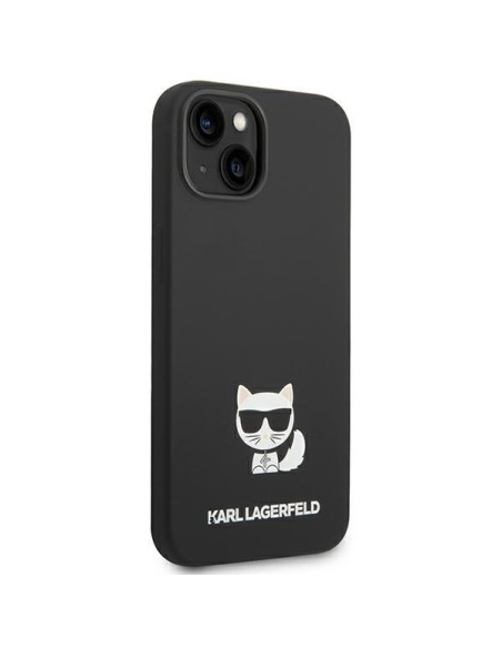 Karl Lagerfeld Silicone Choupette Body dėklas iPhone 14 Plus - juodas Karl Lagerfeld Silicone Choupette Body dėklas iPhone 14 Plus - juodas