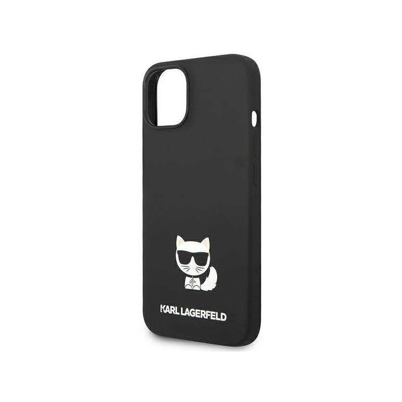 Karl Lagerfeld Silicone Choupette Body dėklas iPhone 14 Plus - juodas