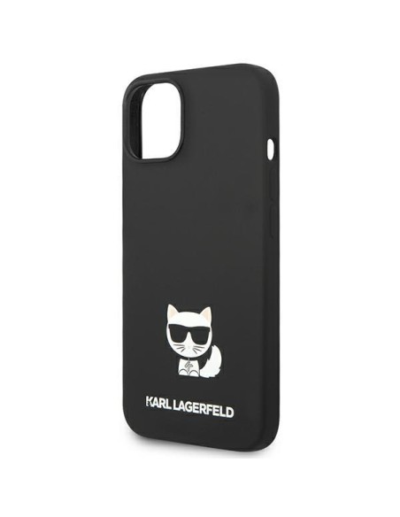 Karl Lagerfeld Silicone Choupette Body dėklas iPhone 14 Plus - juodas Karl Lagerfeld Silicone Choupette Body dėklas iPhone 14 Plus - juodas