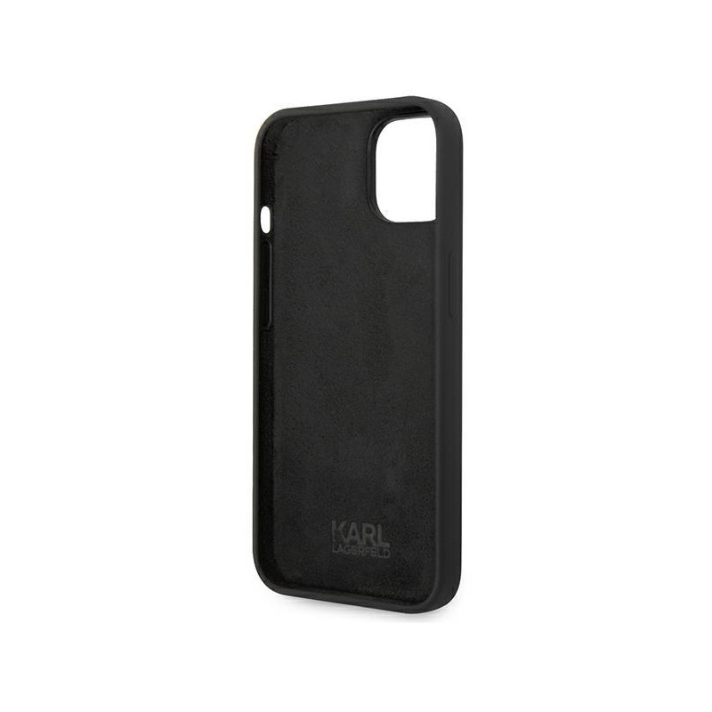 Karl Lagerfeld Silicone Choupette Body dėklas iPhone 14 Plus - juodas