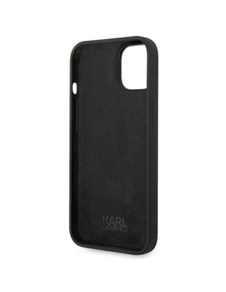Karl Lagerfeld Silicone Choupette Body dėklas iPhone 14 Plus - juodas Karl Lagerfeld Silicone Choupette Body dėklas iPhone 14 Plus - juodas