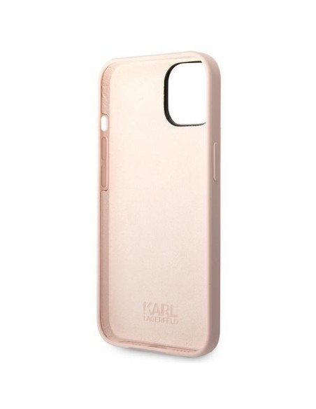 Karl Lagerfeld Silicone Choupette Body dėklas iPhone 14 Plus - šviesiai rožinis Karl Lagerfeld Silicone Choupette Body dėklas iPhone 14 Plus - šviesiai rožinis