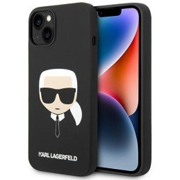 Karl Lagerfeld Silikoninis Karl& 39 s Head dėklas iPhone 14 Plus - juodas