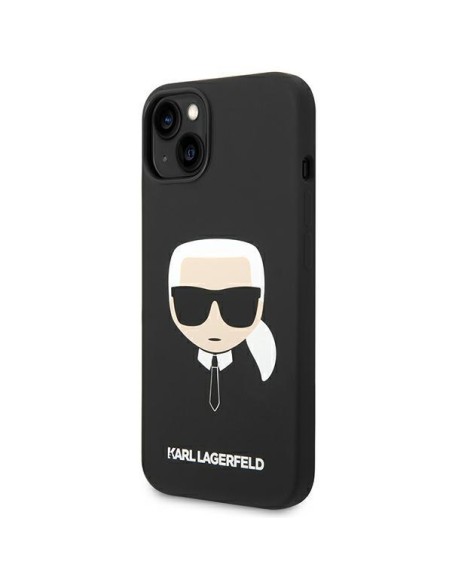 Karl Lagerfeld Silikoninis Karl& 39 s Head dėklas iPhone 14 Plus - juodas Karl Lagerfeld Silikoninis Karl& 39 s Head dėklas iPhone 14 Plus - juodas