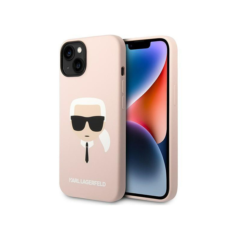 Karl Lagerfeld Silikoninis Karl& 39 s Head dėklas iPhone 14 Plus - rožinis Karl Lagerfeld Silikoninis Karl& 39 s Head dėklas iPhone 14 Plus - rožinis