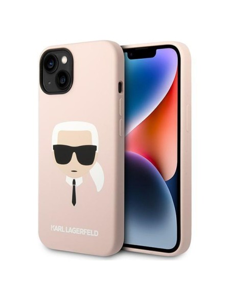 Karl Lagerfeld Silikoninis Karl& 39 s Head dėklas iPhone 14 Plus - rožinis Karl Lagerfeld Silikoninis Karl& 39 s Head dėklas iPhone 14 Plus - rožinis