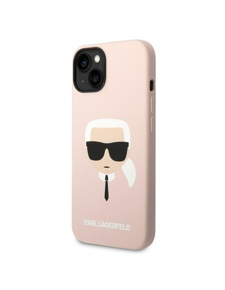 Karl Lagerfeld Silikoninis Karl& 39 s Head dėklas iPhone 14 Plus - rožinis Karl Lagerfeld Silikoninis Karl& 39 s Head dėklas iPhone 14 Plus - rožinis