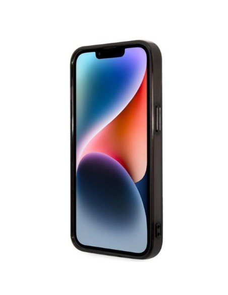 Karl Lagerfeld Gradient Ikonik Karl&Choupette dėklas iPhone 14 Plus - juodas
