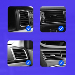Lipnus magnetinis automobilinio telefono laikiklis prie prietaisų skydelio juodos spalvos