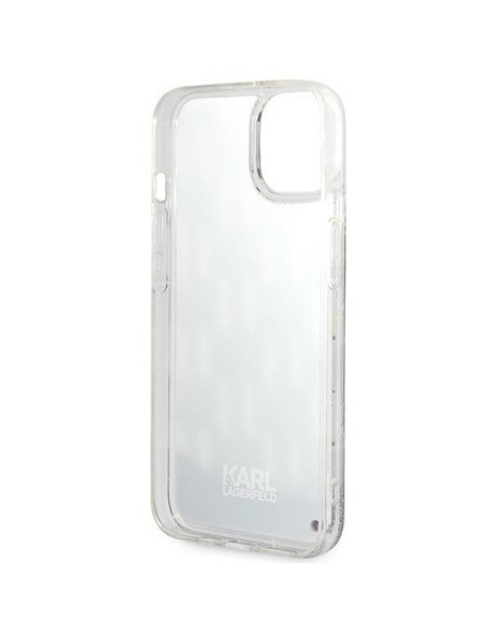 Karl Lagerfeld Liquid Glitter Monogram dėklas iPhone 14 - juodas Karl Lagerfeld Liquid Glitter Monogram dėklas iPhone 14 - juodas