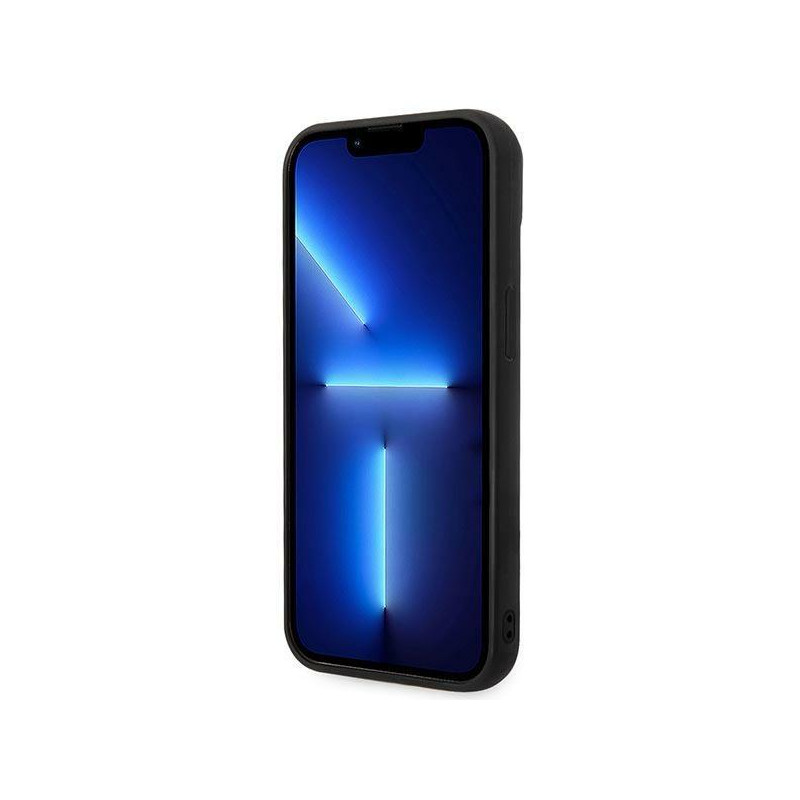 Karl Lagerfeld Puffy Elongated Logo dėklas iPhone 14 - juodas
