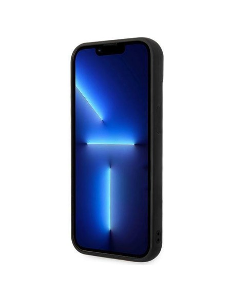 Karl Lagerfeld Puffy Elongated Logo dėklas iPhone 14 - juodas