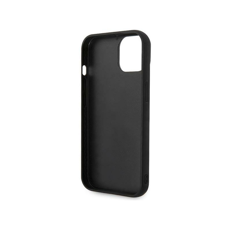 Karl Lagerfeld Puffy Elongated Logo dėklas iPhone 14 - juodas