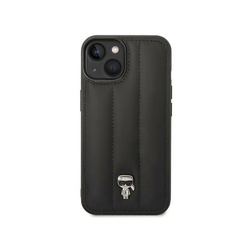 Karl Lagerfeld Puffy Ikonik Pin dėklas iPhone 14 - juodas