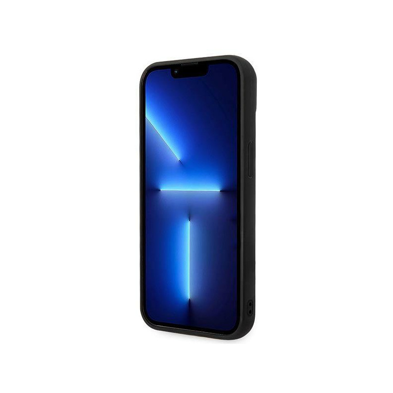 Karl Lagerfeld Puffy Ikonik Pin dėklas iPhone 14 - juodas