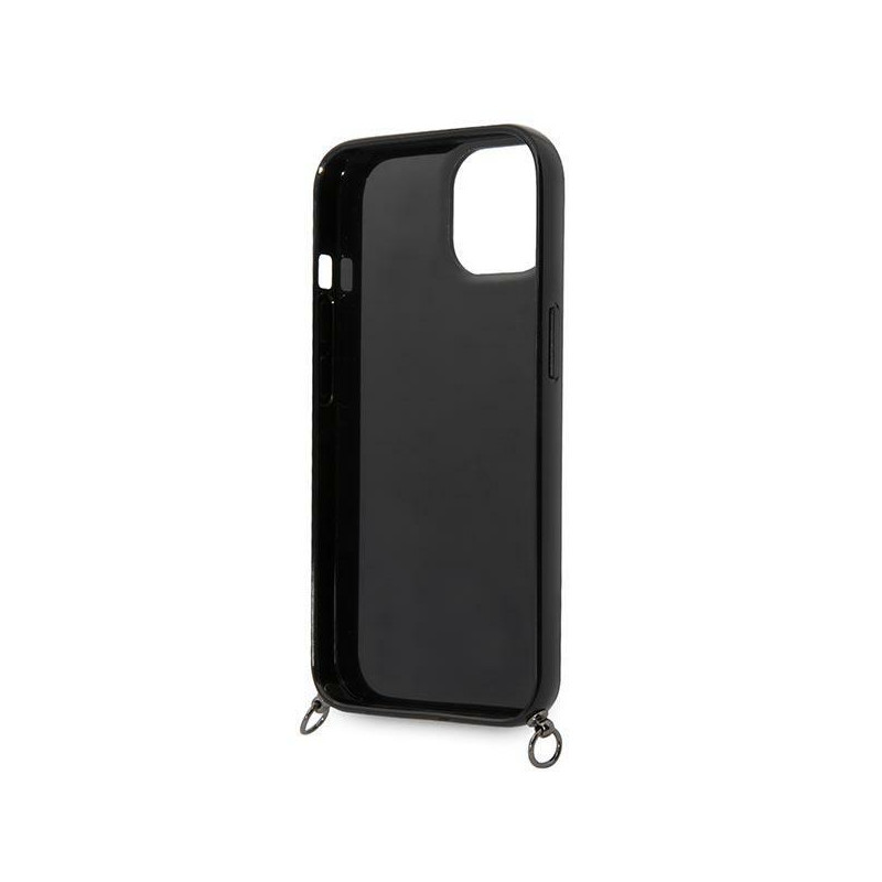 Karl Lagerfeld Color Stripes Strap dėklas iPhone 14 - rožinis