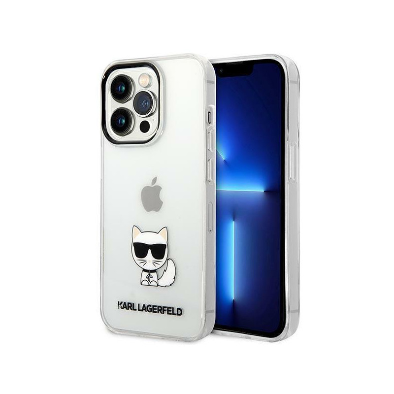 Karl Lagerfeld Choupette Body dėklas iPhone 14 Pro Max - skaidrus Karl Lagerfeld Choupette Body dėklas iPhone 14 Pro Max - skaidrus