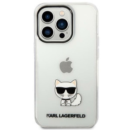 Karl Lagerfeld Choupette Body dėklas iPhone 14 Pro Max - skaidrus