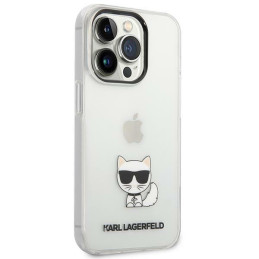 Karl Lagerfeld Choupette Body dėklas iPhone 14 Pro Max - skaidrus