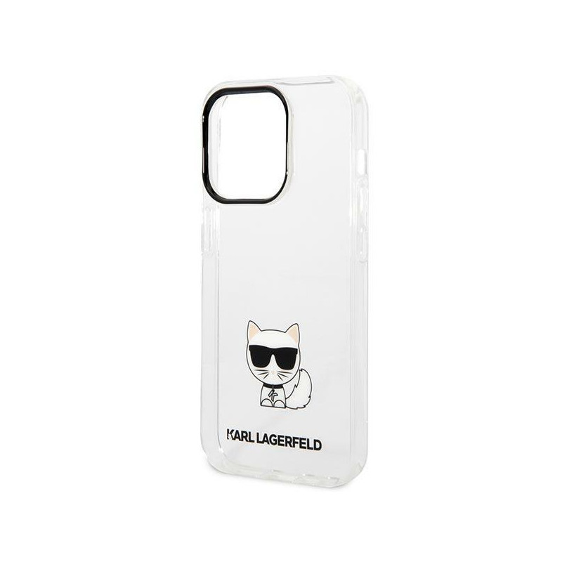 Karl Lagerfeld Choupette Body dėklas iPhone 14 Pro Max - skaidrus