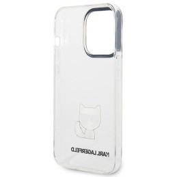 Karl Lagerfeld Choupette Body dėklas iPhone 14 Pro Max - skaidrus