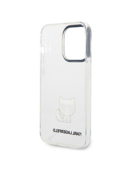 Karl Lagerfeld Choupette Body dėklas iPhone 14 Pro Max - skaidrus