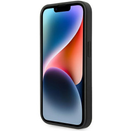 Karl Lagerfeld Glitter Flakes Ikonik dėklas iPhone 14 Pro Max - sidabrinis