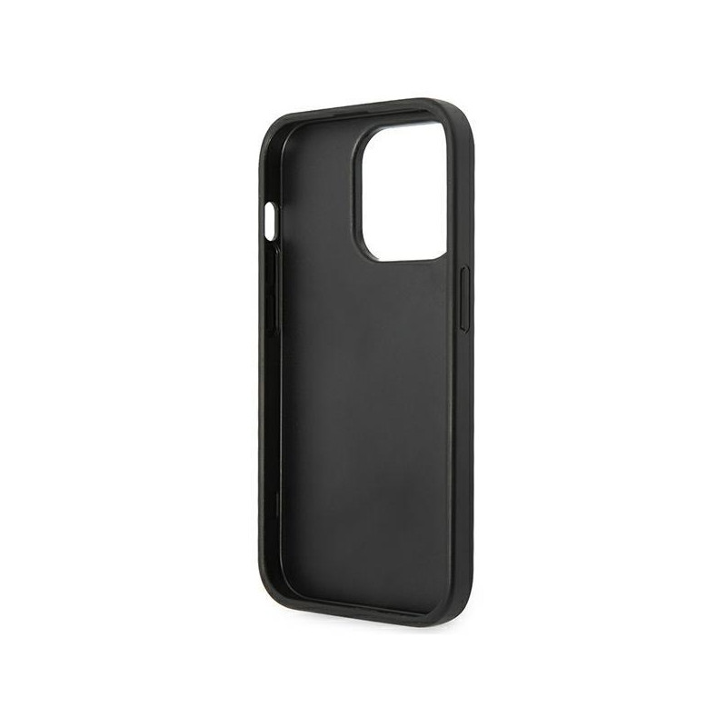 Karl Lagerfeld Glitter Flakes Ikonik dėklas iPhone 14 Pro Max - sidabrinis