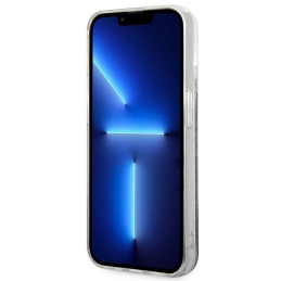 Karl Lagerfeld Liquid Glitter Monogram dėklas, skirtas iPhone 14 Pro Max - juodas