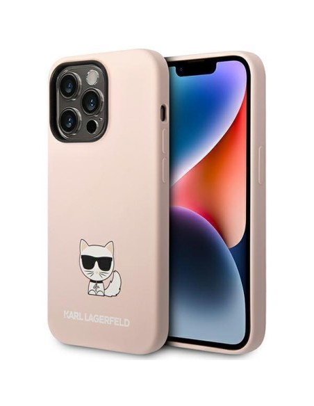Karl Lagerfeld Silicone Choupette Body dėklas iPhone 14 Pro Max - šviesiai rožinis Karl Lagerfeld Silicone Choupette Body dėklas iPhone 14 Pro Max - šviesiai rožinis