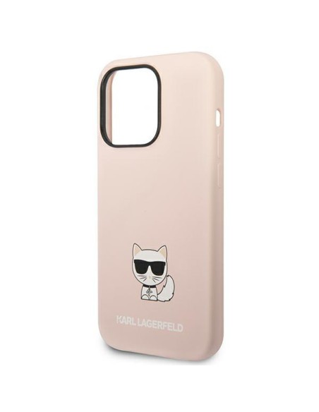 Karl Lagerfeld Silicone Choupette Body dėklas iPhone 14 Pro Max - šviesiai rožinis Karl Lagerfeld Silicone Choupette Body dėklas iPhone 14 Pro Max - šviesiai rožinis