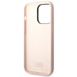 Karl Lagerfeld Silicone Choupette Body dėklas iPhone 14 Pro Max - šviesiai rožinis