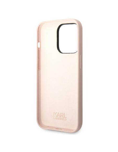 Karl Lagerfeld Silicone Choupette Body dėklas iPhone 14 Pro Max - šviesiai rožinis Karl Lagerfeld Silicone Choupette Body dėklas iPhone 14 Pro Max - šviesiai rožinis