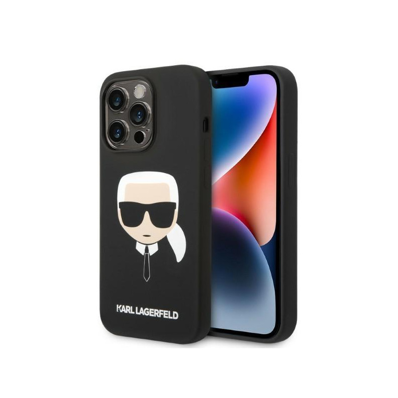 Karl Lagerfeld Silikoninis Karl& 39 s Head MagSafe dėklas iPhone 14 Pro - juodas Karl Lagerfeld Silikoninis Karl& 39 s Head MagSafe dėklas iPhone 14 Pro - juodas