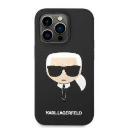 Karl Lagerfeld Silikoninis Karl& 39 s Head MagSafe dėklas iPhone 14 Pro - juodas