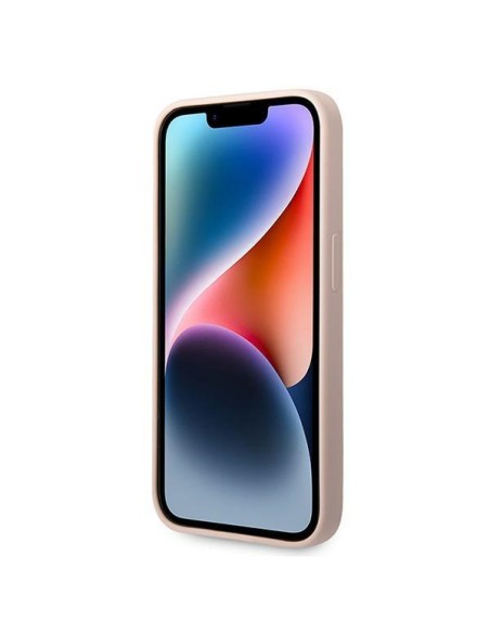 Karl Lagerfeld Silicone Karl& 39 s Head MagSafe dėklas iPhone 14 Pro - šviesiai rožinis