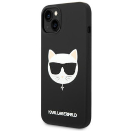 Karl Lagerfeld Silicone Choupette Head MagSafe dėklas iPhone 14 Plus - juodas