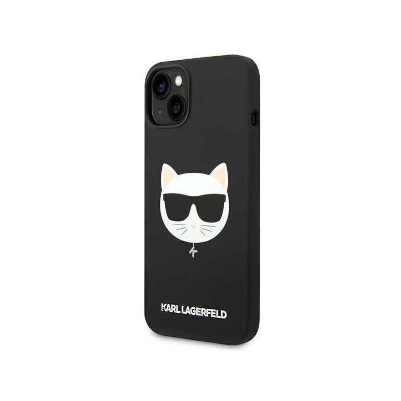 Karl Lagerfeld Silicone Choupette Head MagSafe dėklas iPhone 14 Plus - juodas