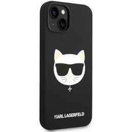 Karl Lagerfeld Silicone Choupette Head MagSafe dėklas iPhone 14 Plus - juodas