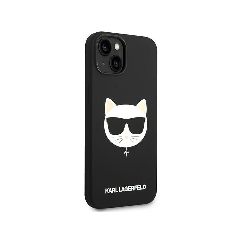Karl Lagerfeld Silicone Choupette Head MagSafe dėklas iPhone 14 Plus - juodas