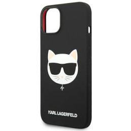 Karl Lagerfeld Silicone Choupette Head MagSafe dėklas iPhone 14 Plus - juodas